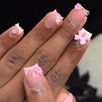 Nail Art Kit Floral Patterns Gemstone Accents