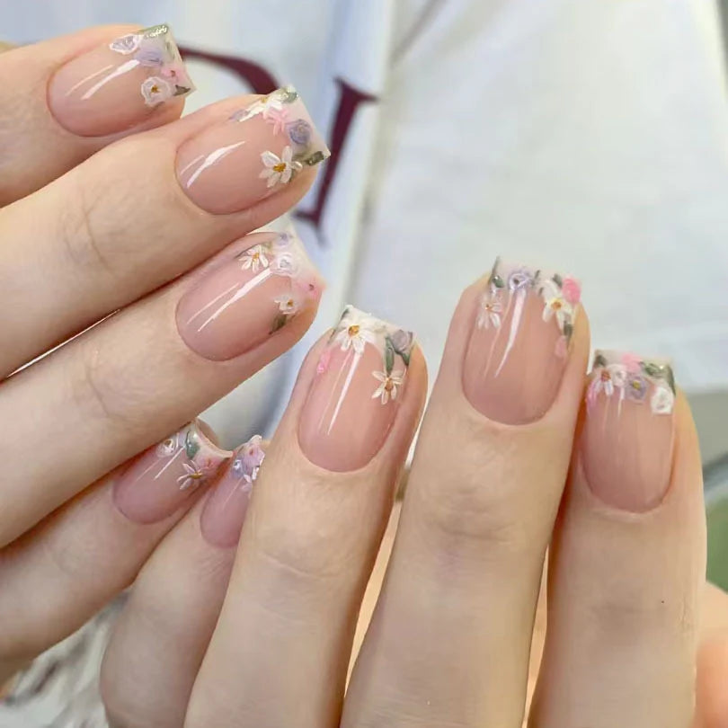 Nail Art Kit Floral Self Adhesive Stickers