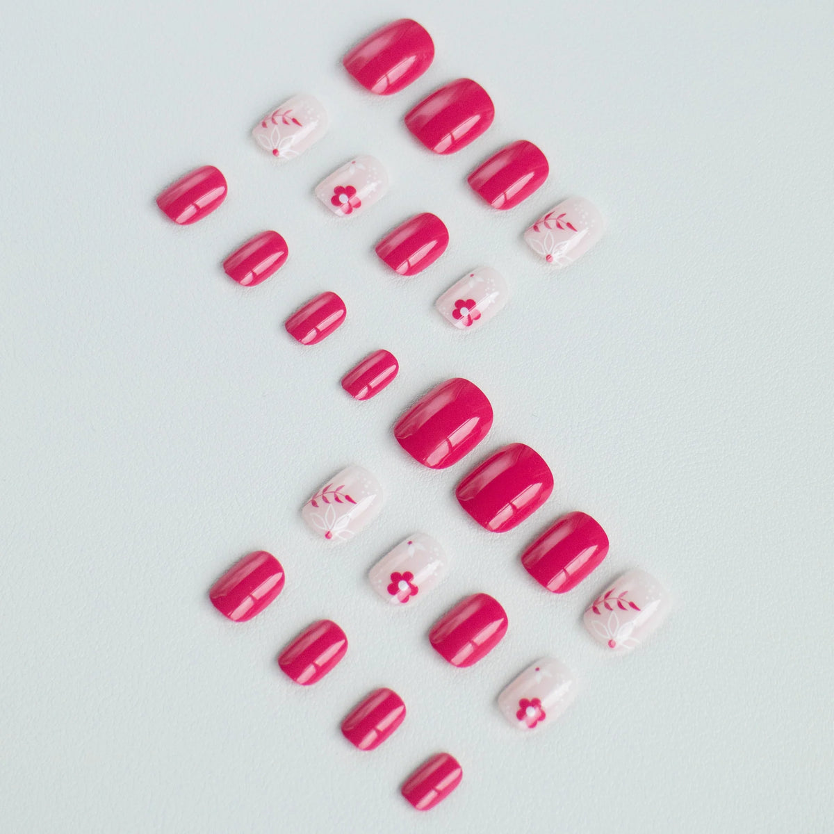 Nail Art Kit Floral Stickers & Brushes Travel Size