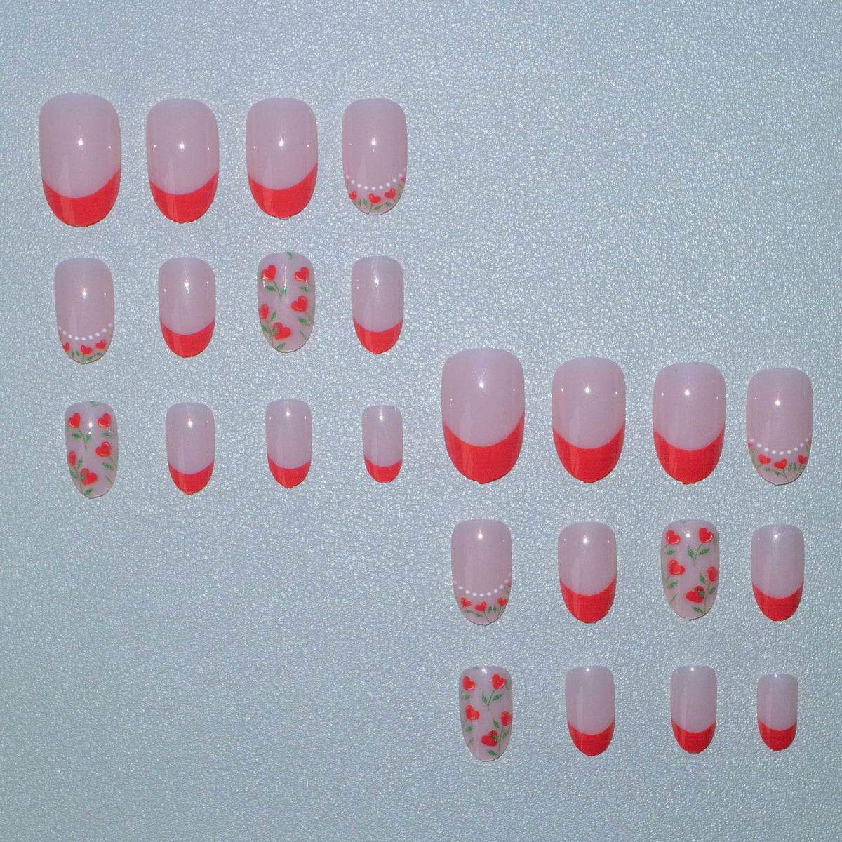 Nail Art Kit Floral Stickers & Long-Lasting Polish