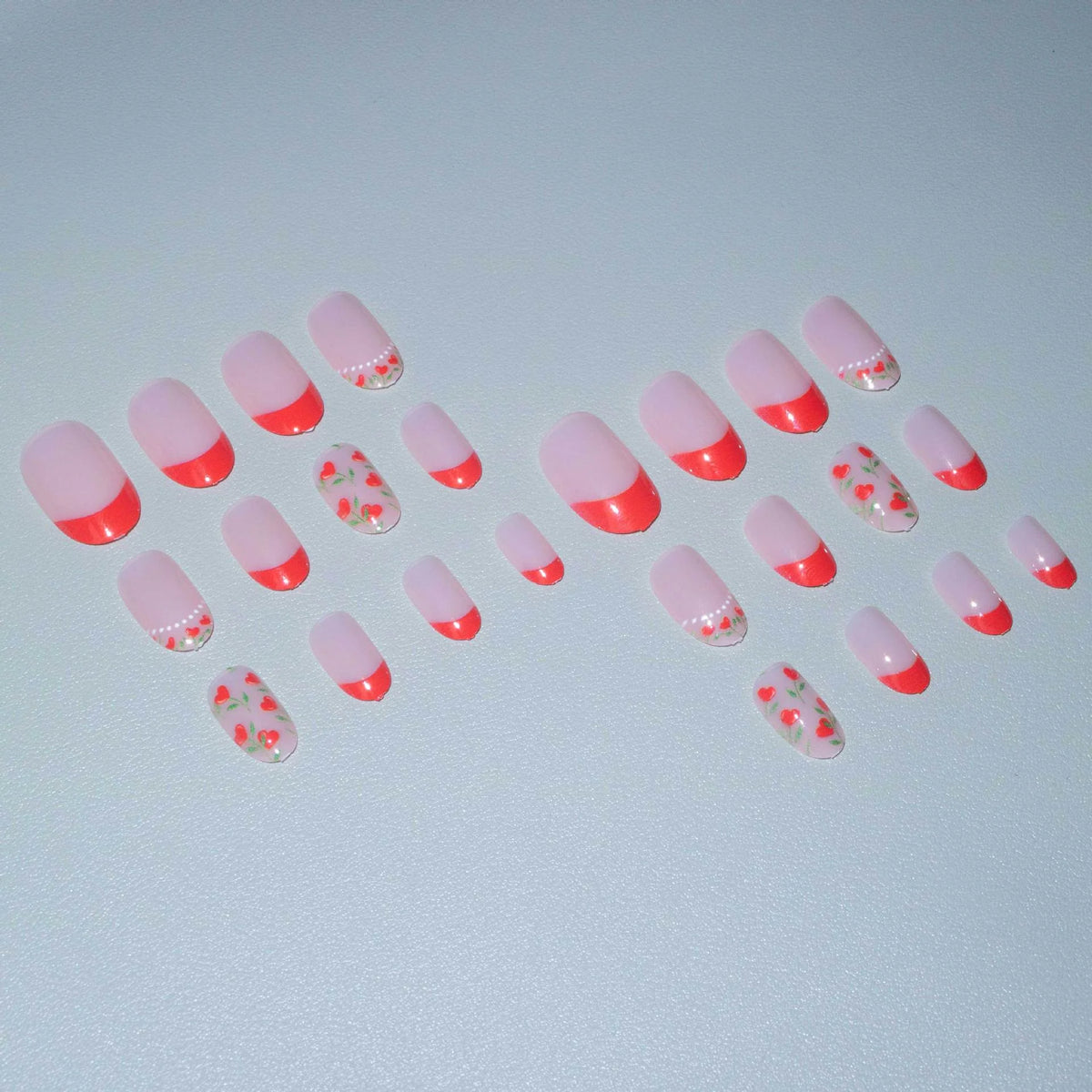 Nail Art Kit Floral Stickers & Long-Lasting Polish