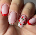 Nail Art Kit Floral Stickers & Long-Lasting Polish