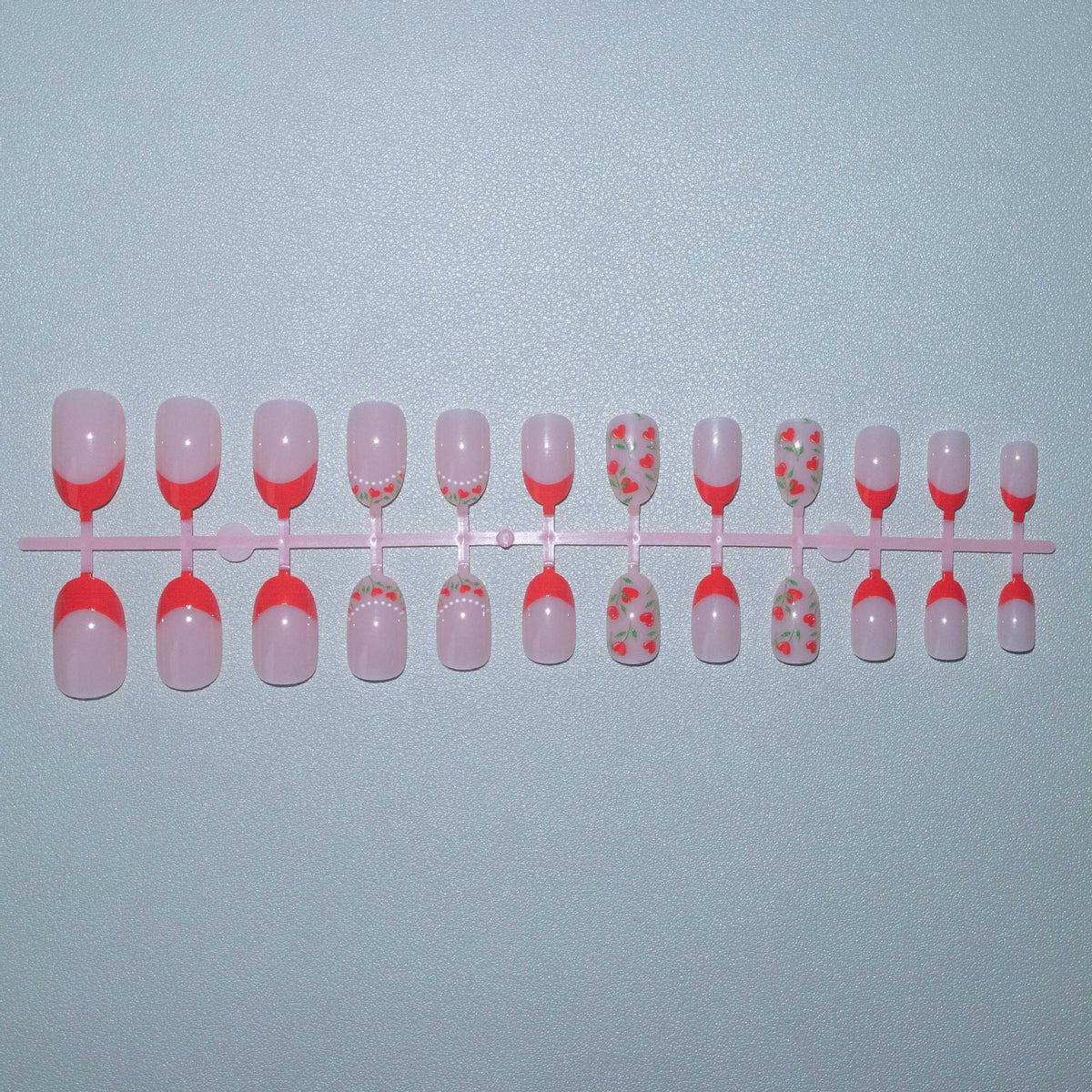 Nail Art Kit Floral Stickers & Long-Lasting Polish