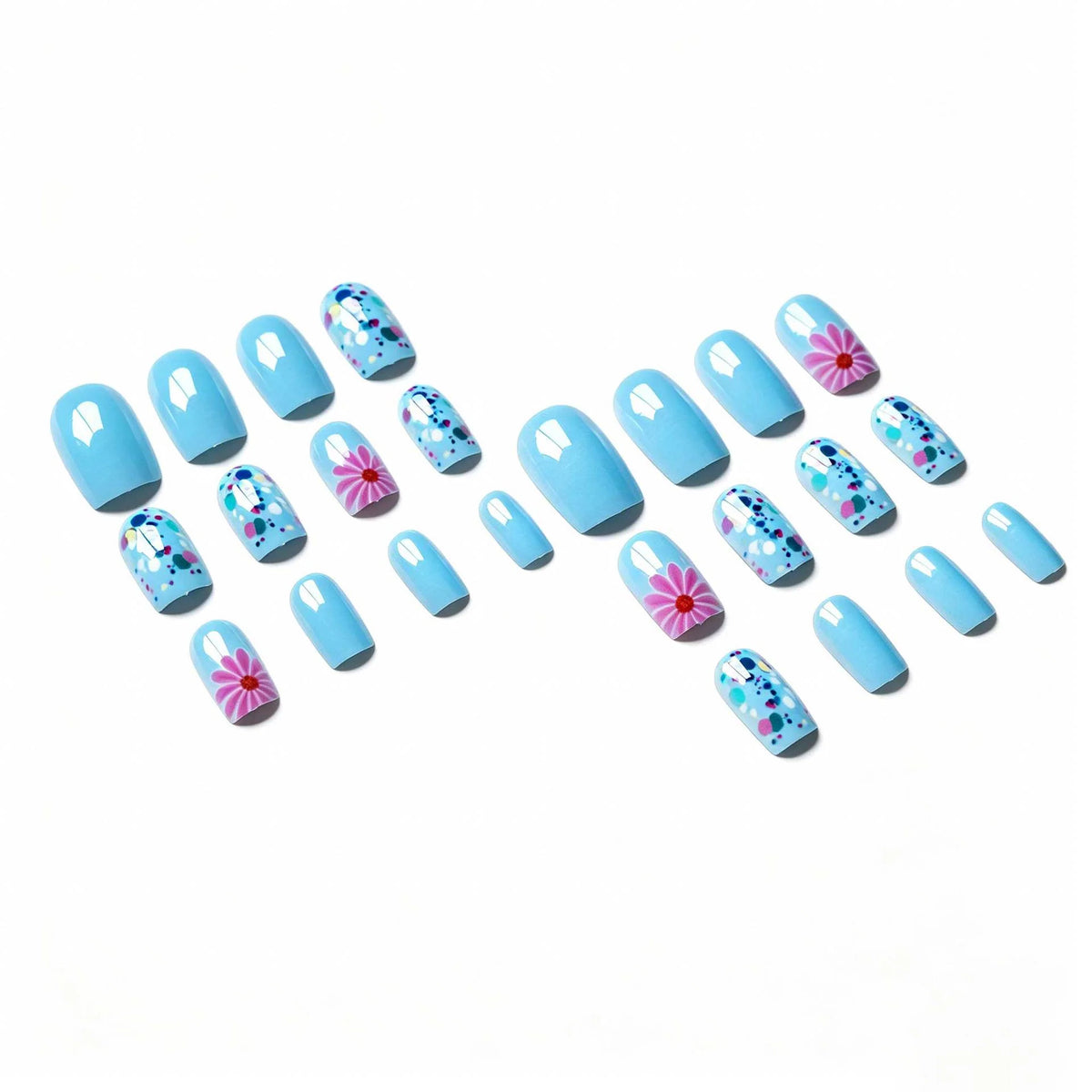 Nail Art Kit Floral Stickers Tools & Polish
