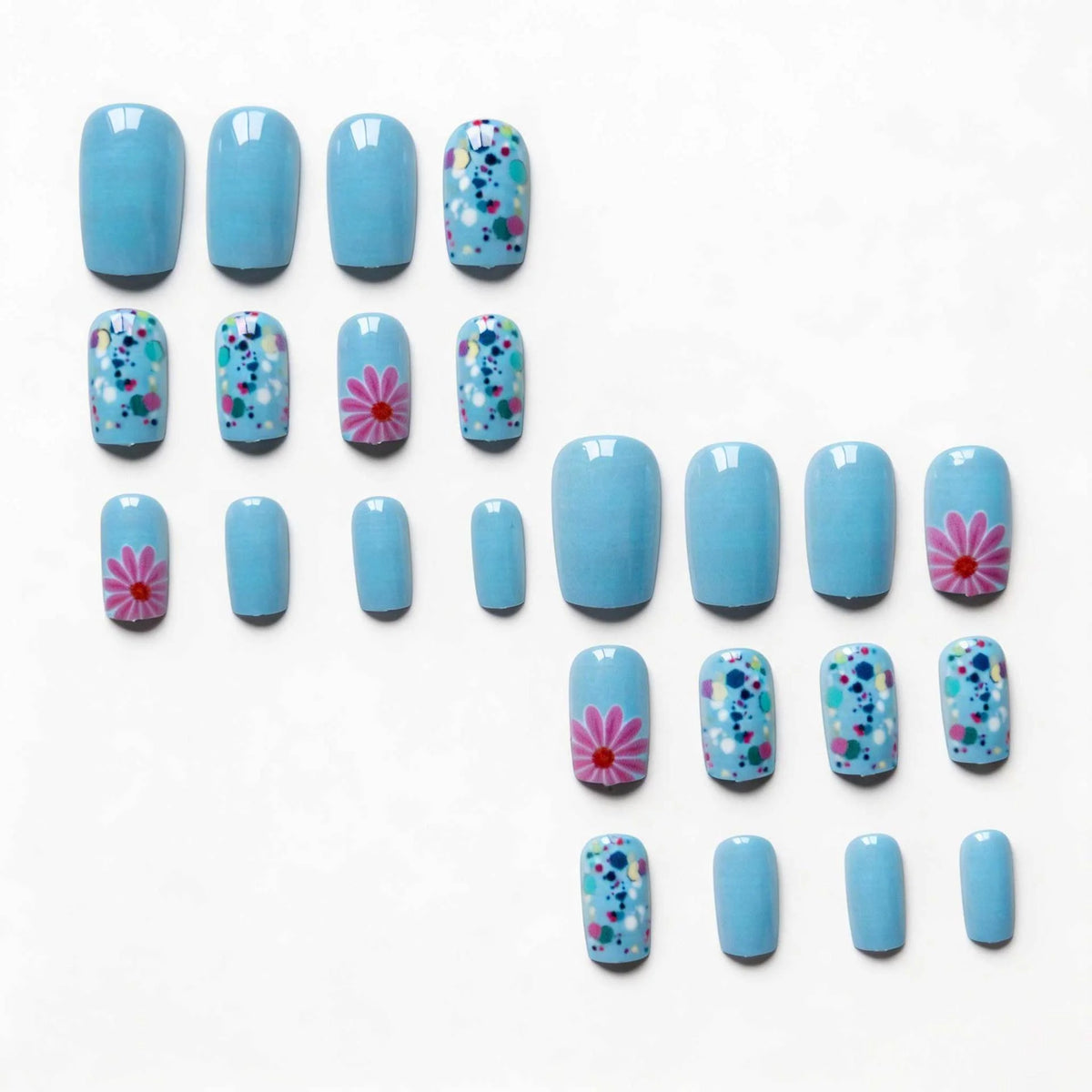 Nail Art Kit Floral Stickers Tools & Polish
