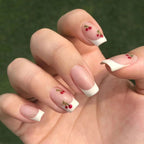 Nail Art Kit French Tip Cherry Blossom Easy-Apply Stickers