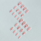 Nail Art Kit French Tip Cherry Blossom Easy-Apply Stickers