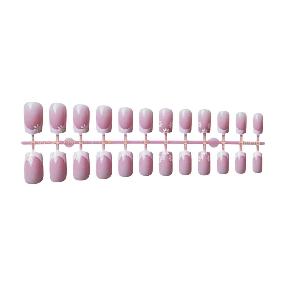 Nail Art Kit French Tip Floral Accents Long-Lasting