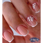 Nail Art Kit French Tip Floral Gel Polishes
