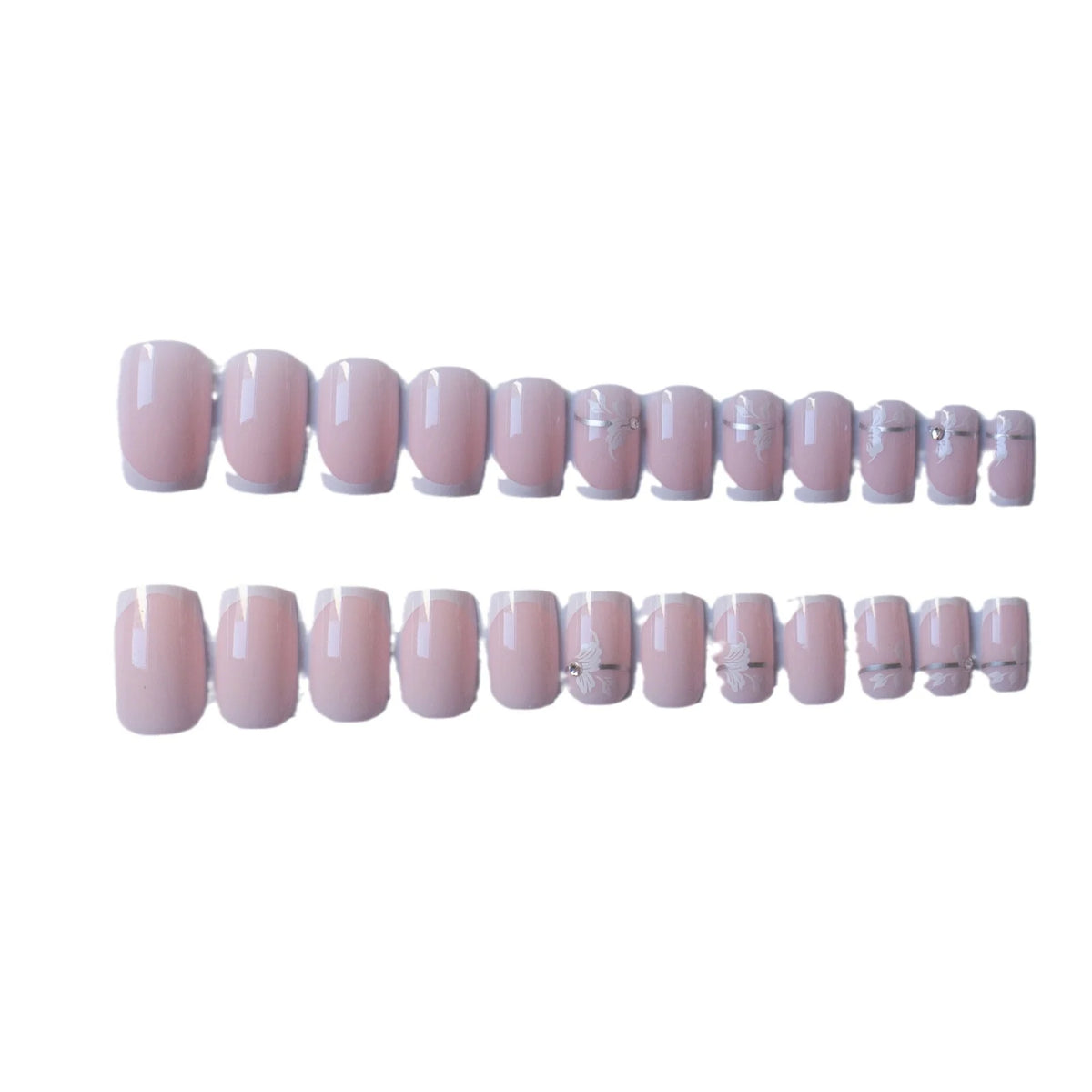 Nail Art Kit French Tip Floral Gel Polishes