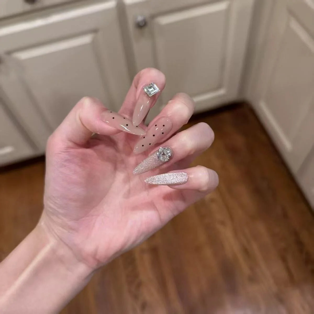 Nail Art Kit Glitter & 3D Embellishments Easy DIY