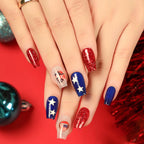 Nail Art Kit Glitter & Matte Polishes With Stickers