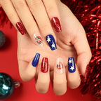 Nail Art Kit Glitter & Matte Polishes With Stickers