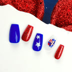 Nail Art Kit Glitter & Matte Polishes With Stickers