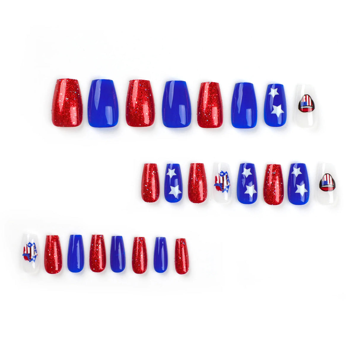 Nail Art Kit Glitter & Matte Polishes With Stickers