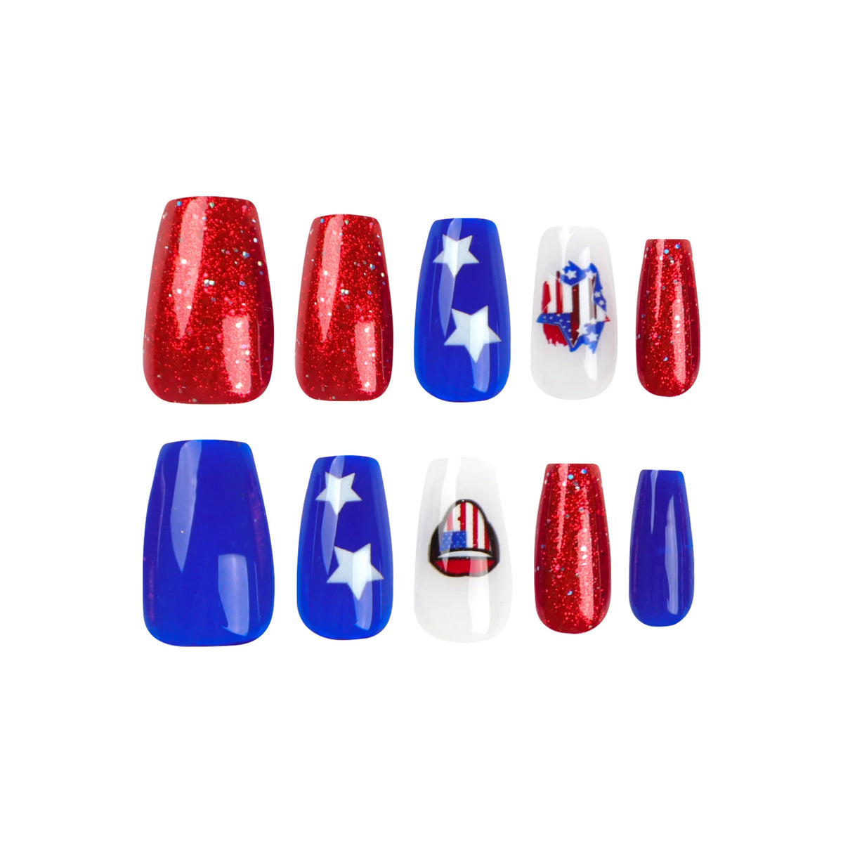 Nail Art Kit Glitter & Matte Polishes With Stickers