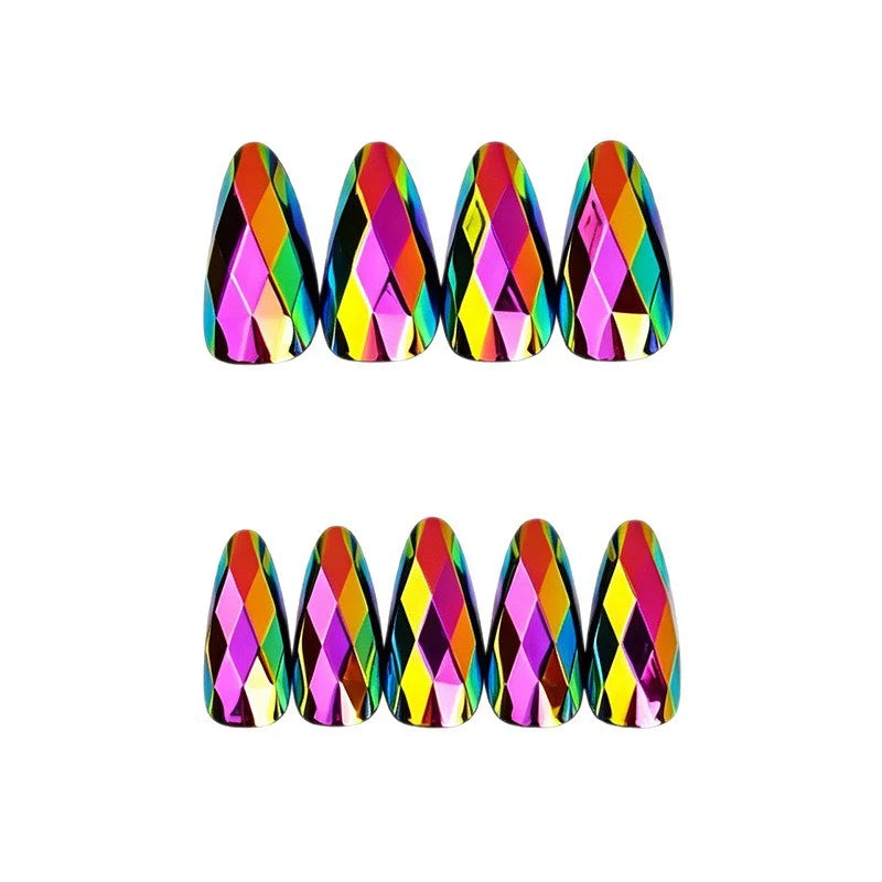 Nail Art Kit Glossy Jewel-Patterned Long-Lasting Shine