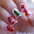 Nail Art Kit Hand-Painted Festive Designs Long-Lasting Finish