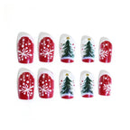 Nail Art Kit Hand-Painted Festive Designs Long-Lasting Finish