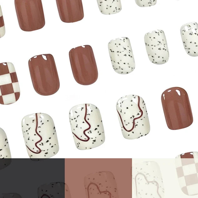 Nail Art Kit Intricate Designs Easy Application 24 Pieces