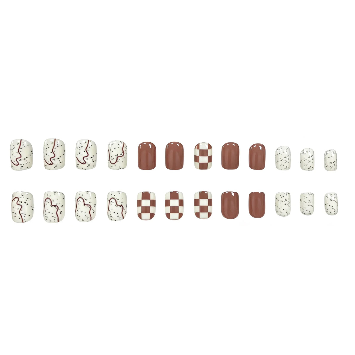 Nail Art Kit Intricate Designs Easy Application 24 Pieces