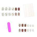 Nail Art Kit Intricate Designs Easy Application 24 Pieces