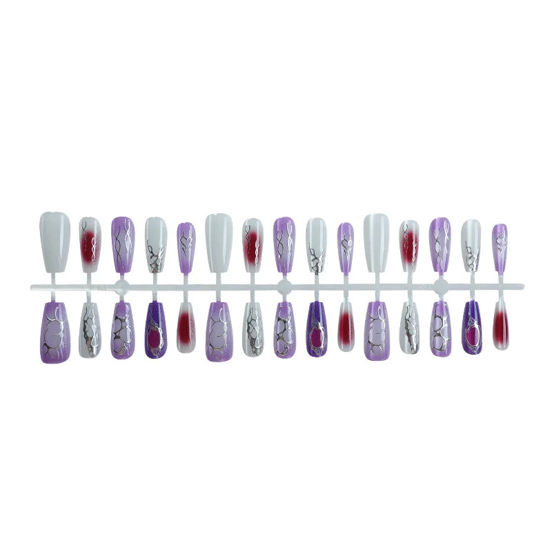 Nail Art Kit Intricate Designs & Gold Accents