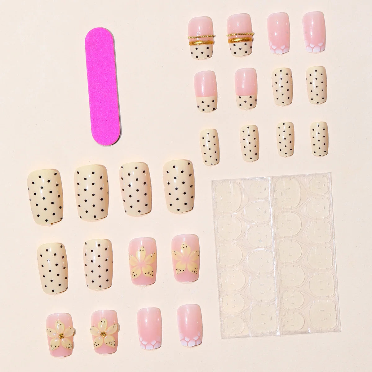 Nail Art Kit Intricate Floral Acrylic With Tools