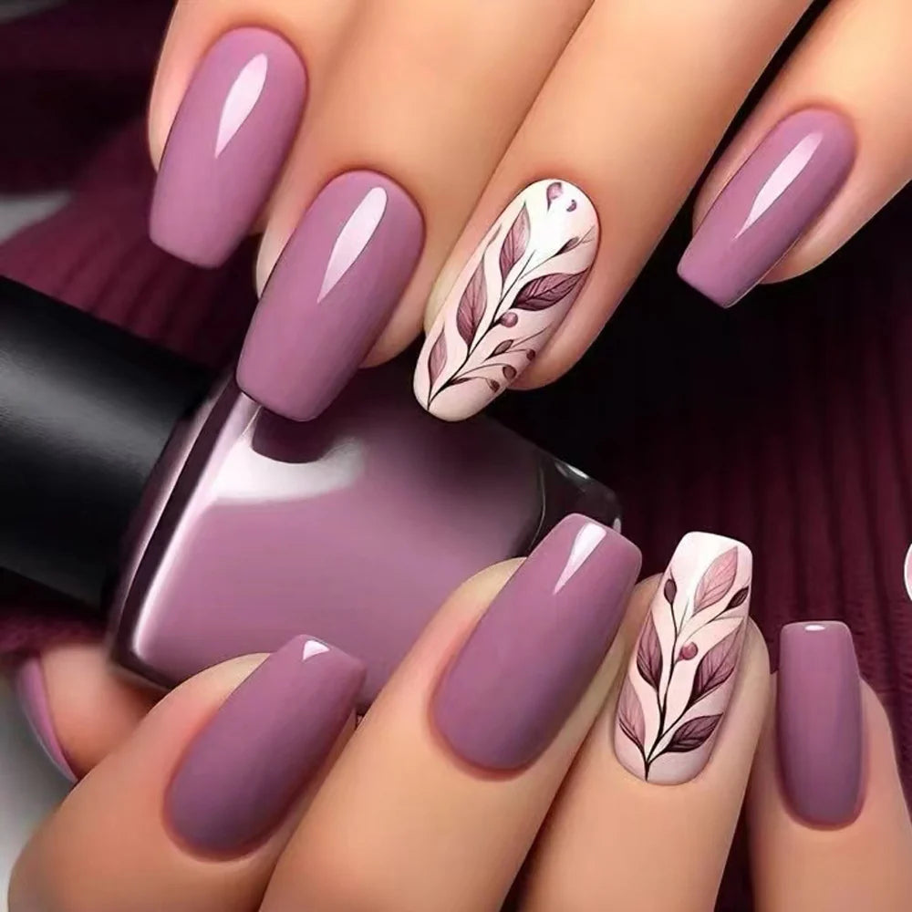 Nail Art Kit Intricate Floral Designs Long-Lasting Polish