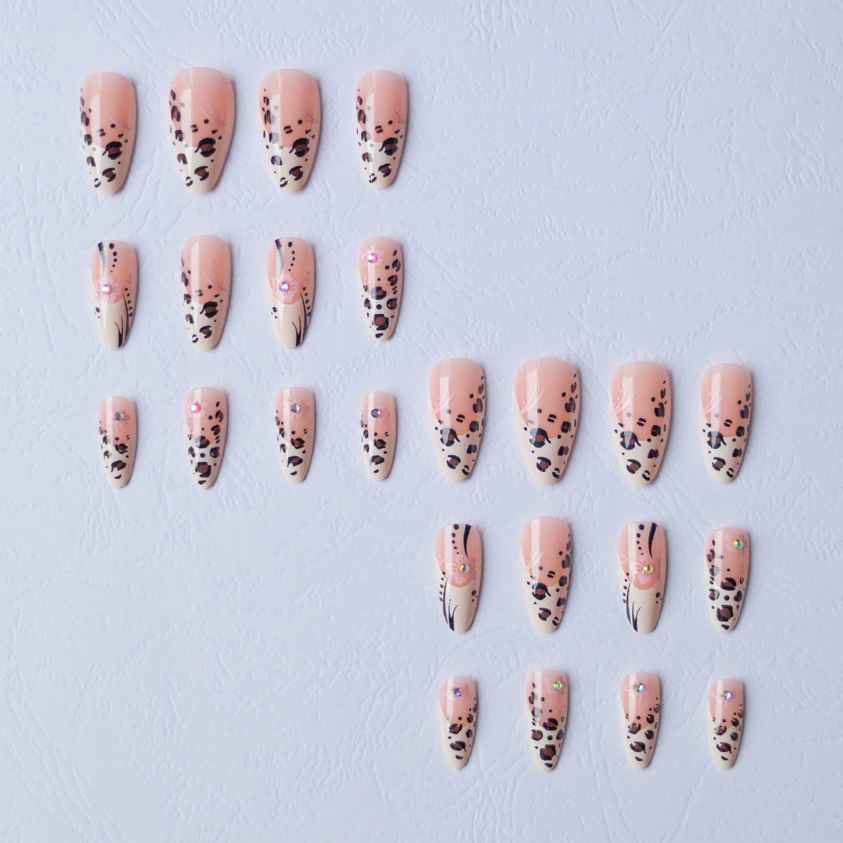 Nail Art Kit Leopard & Floral Complete Set