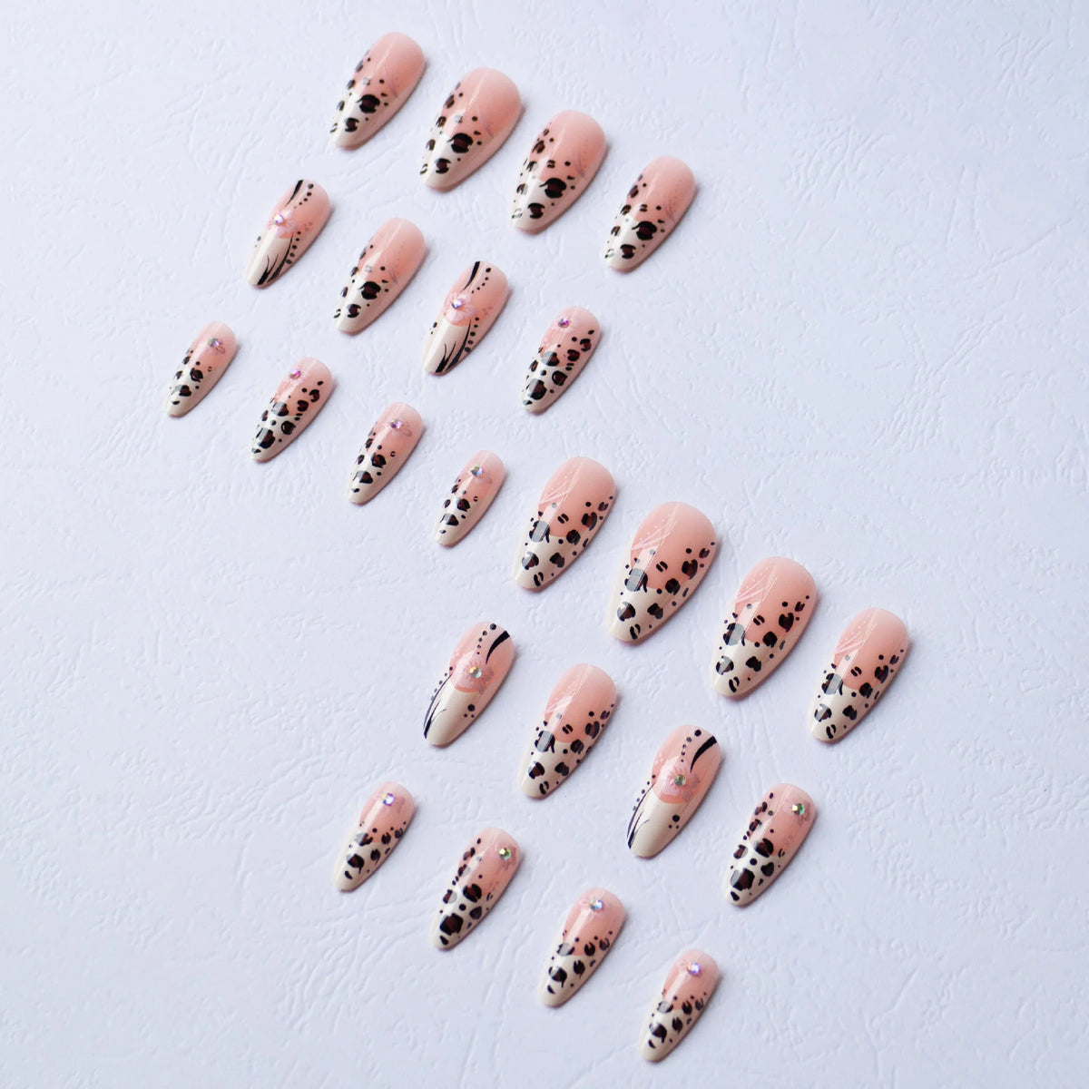Nail Art Kit Leopard & Floral Complete Set