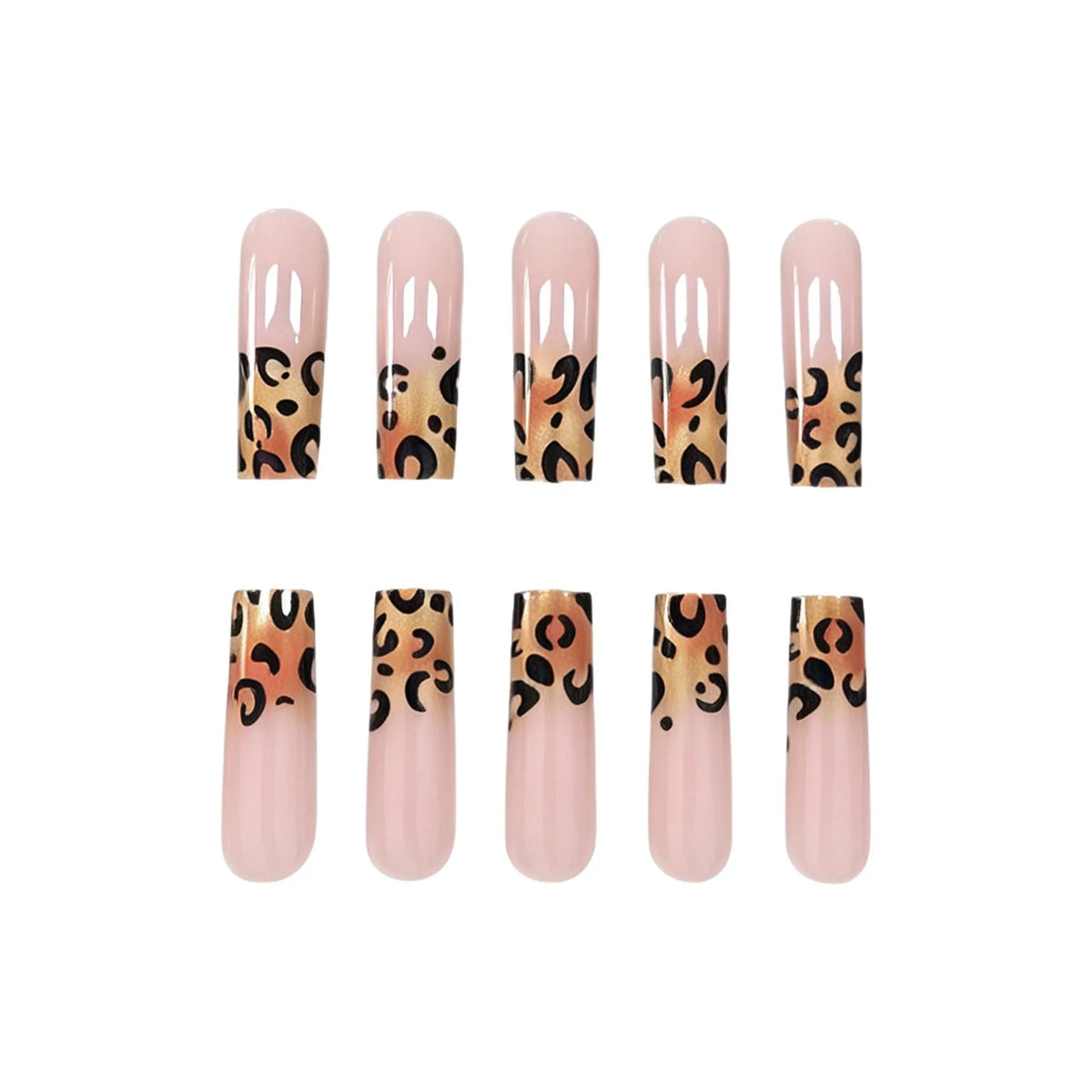 Nail Art Kit Leopard-Print Easy-Apply Salon Finish