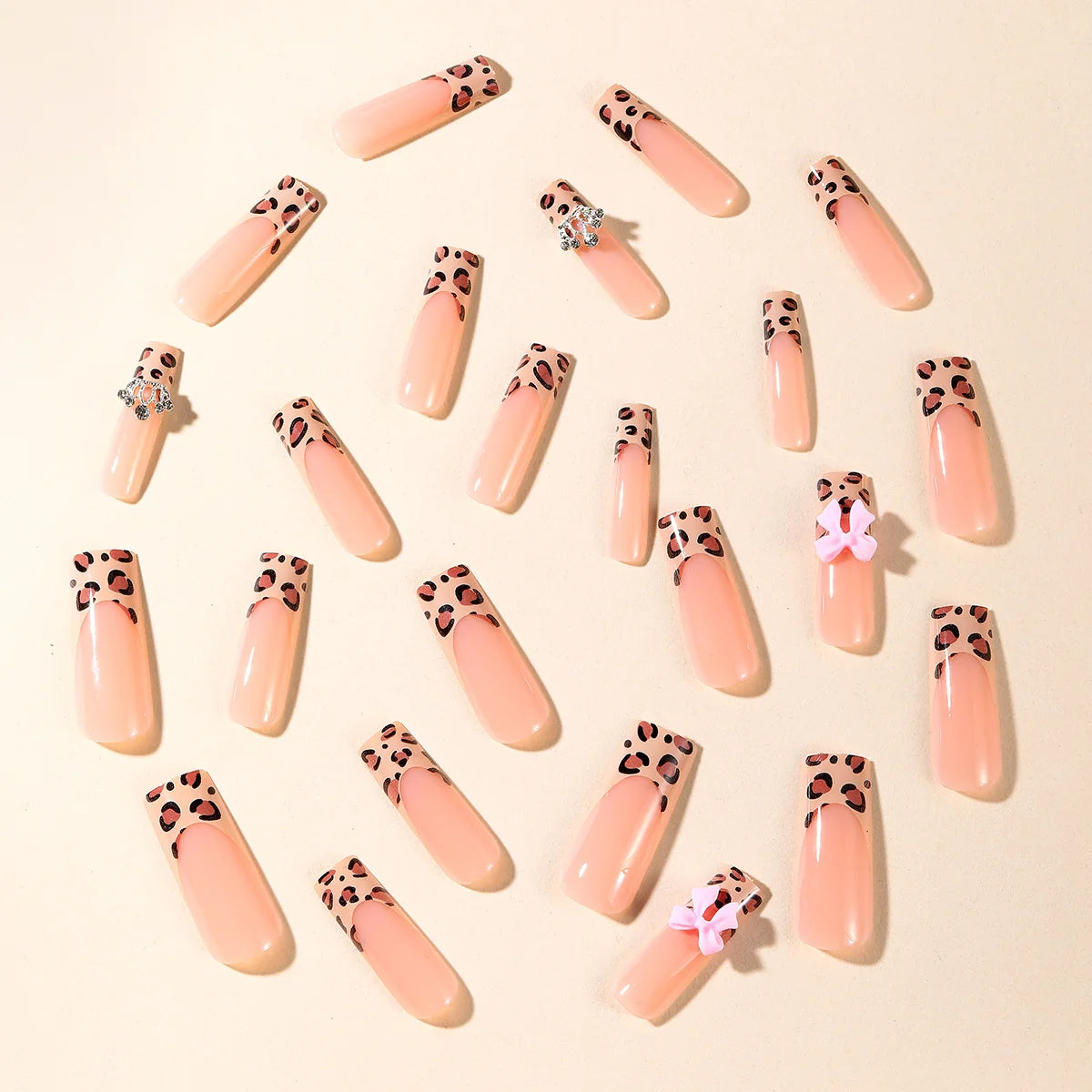 Nail Art Kit Leopard Print Easy At-Home Application