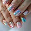 Nail Art Kit Mermaid-Inspired Holographic & Iridescent Non-Toxic