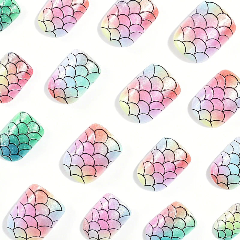 Nail Art Kit Mermaid-Inspired Holographic & Iridescent Non-Toxic