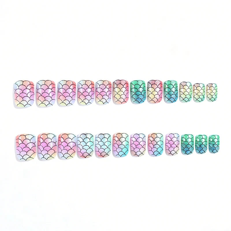 Nail Art Kit Mermaid-Inspired Holographic & Iridescent Non-Toxic