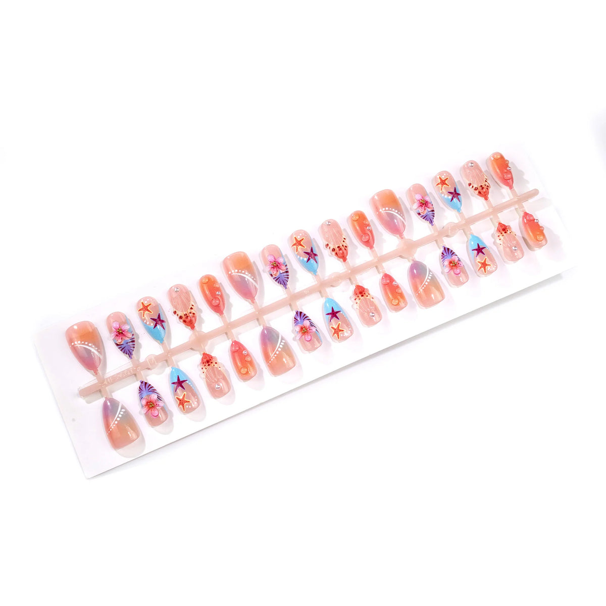 Nail Art Kit Ocean-Inspired Press-On Salon-Quality