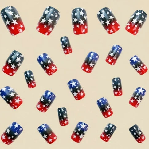 Nail Art Kit Ombre Star Decals Chip-Resistant