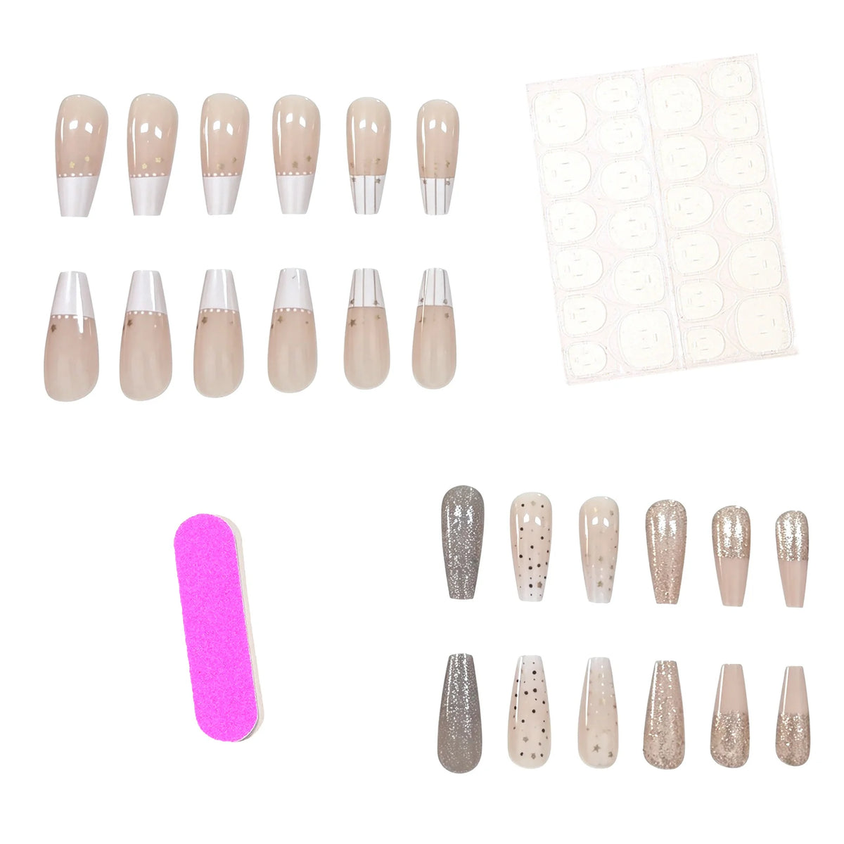 Nail Art Kit Premium Gel Starry Glitter Designs