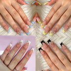 Nail Art Kit Rhinestones & Rolled Gel Strips