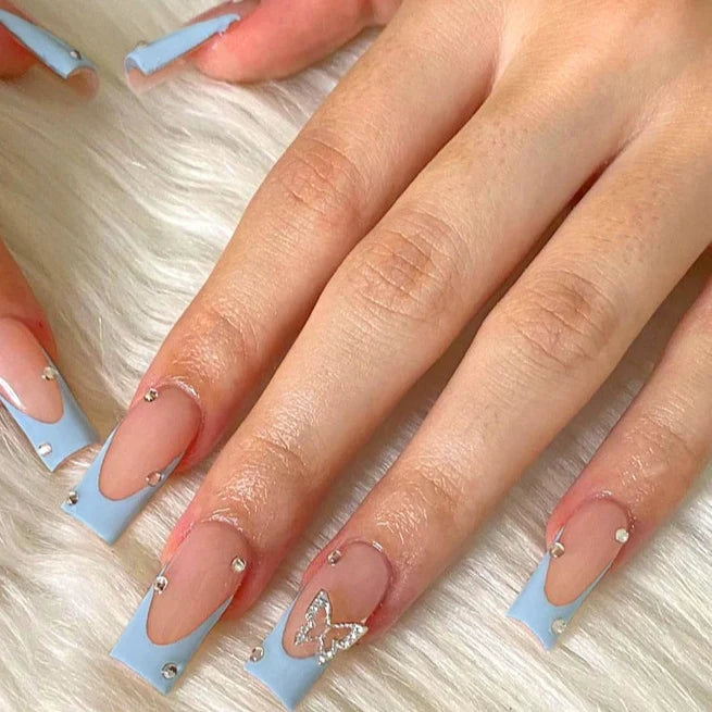 Nail Art Kit Rhinestones & Rolled Gel Strips