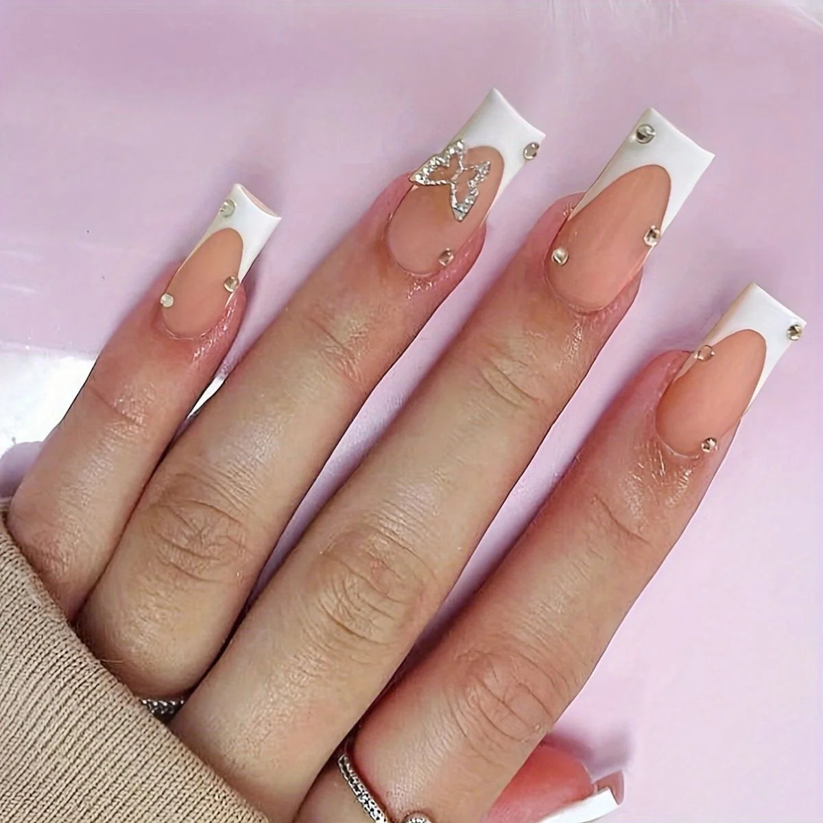 Nail Art Kit Rhinestones & Rolled Gel Strips