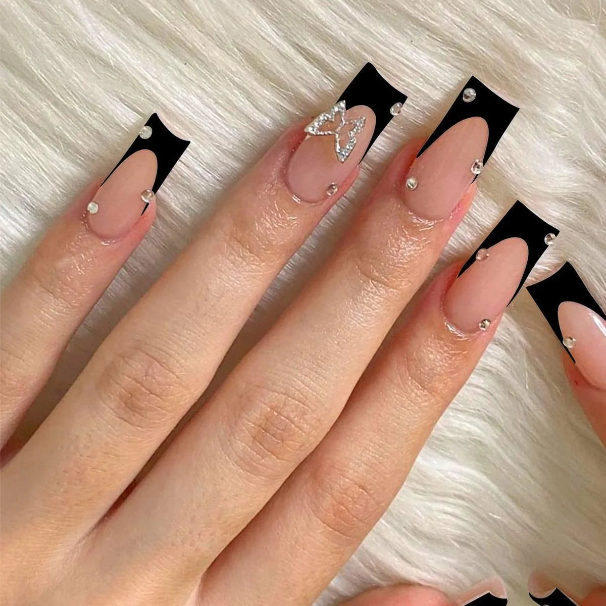 Nail Art Kit Rhinestones & Rolled Gel Strips