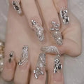 Nail Art Kit Rhinestones & Rolled Gel Strips
