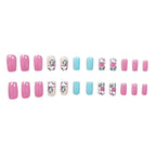 Nail Art Kit Vegan Pastel Heart Designs 24 Count