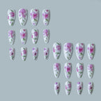 Nail Art Kit Watercolor Floral Acrylic Tips Beginner-Friendly