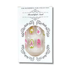 Nail Art Press-On Set Floral Reusable Multiple Sizes