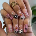 Nail Art Red Floral Designs Durable & Easy Application