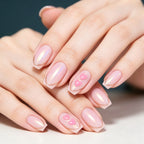 Nail Art Set 24-Piece Iridescent Heart Designs