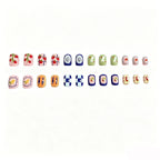 Nail Art Set 24-Piece Playful Patterns Salon-Quality